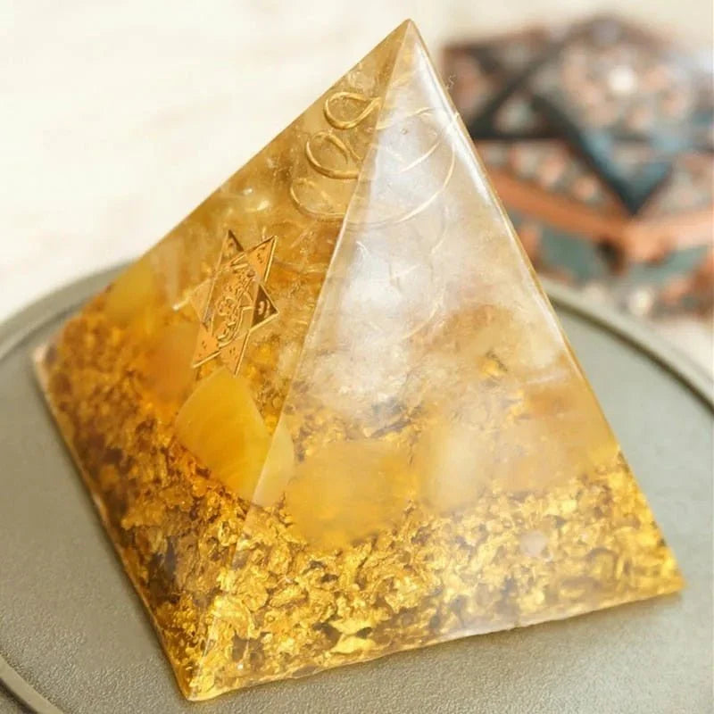 Citrine Orgone Energy Pyramid