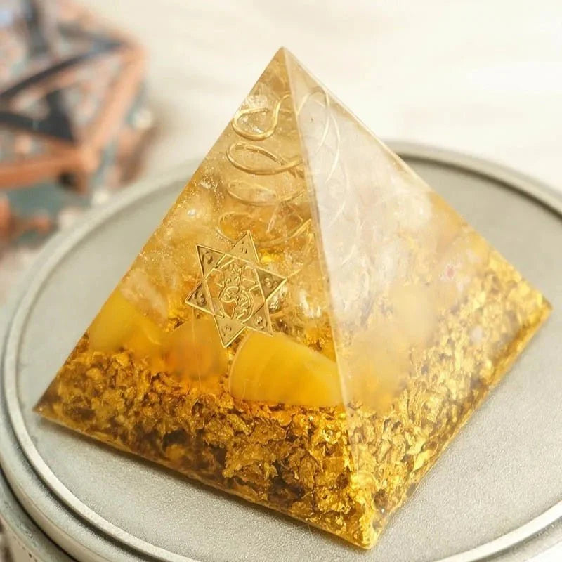 Citrine Orgone Energy Pyramid