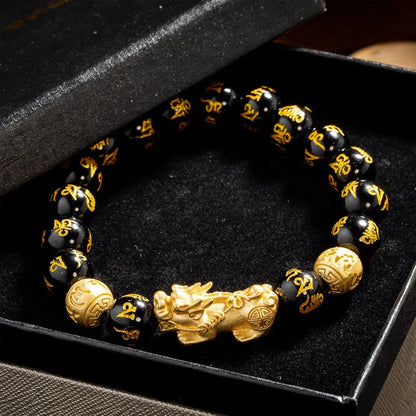 Feng Shui Black Obsidian Wealth Bracelet