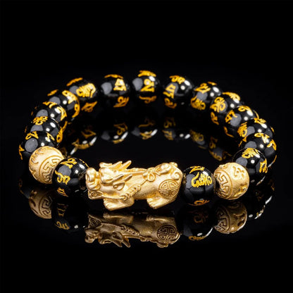 Feng Shui Black Obsidian Wealth Bracelet