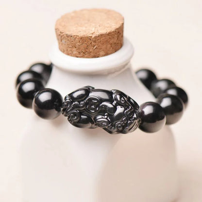 Pi Yao Obsidian Wealth Bracelet